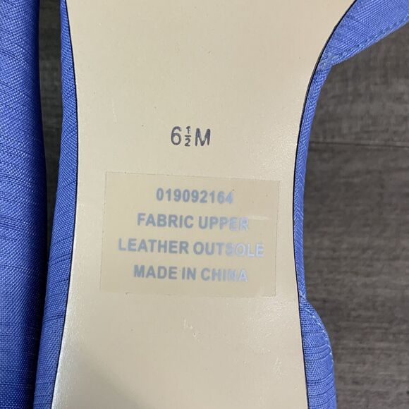 Coldwater Creek D'Orsay Womens Heels Size 6.5 M Pump Purple Blue Peep Toes NEW - Picture 9 of 10